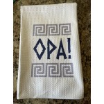 Greek Theme Dish, Tea, Kitchen Towel